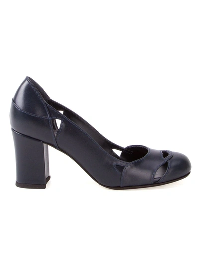 Sarah Chofakian Bruxelas Leather Pumps In Black