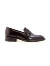 Sarah Chofakian Edward Block Heel Loafers In Black