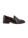 Sarah Chofakian Moma Leather Loafers In Black