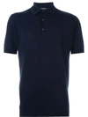John Smedley Classic Polo Shirt In Blue