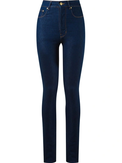Amapô High Waist Skinny Jeans In Blue