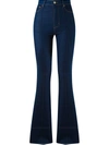 Amapô High Waist Flared Jeans In Blue