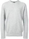N•peal 'the Oxford' Round Neck Jumper In Grey