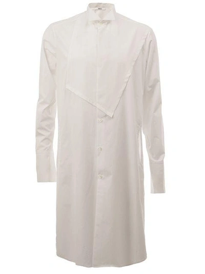 Aganovich Chest Patch Long Shirt - White