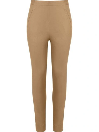Andrea Marques Mid Rise Skinny Trousers - Brown