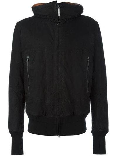 Isaac Sellam Experience Hooded Leather Jacket - Black