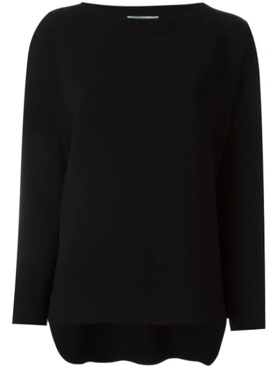 Alberto Biani Longsleeved T-shirt In Black