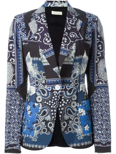 Wunderkind Multi Print Blazer In Multicolour