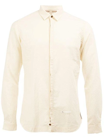 Dnl Spread Collar Shirt - White