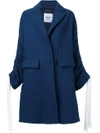 Rossella Jardini Drawstring Sleeve Coat In Blue