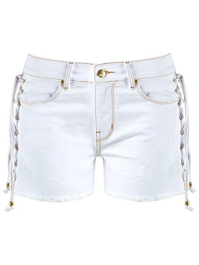 Amapô Denim Shorts In White