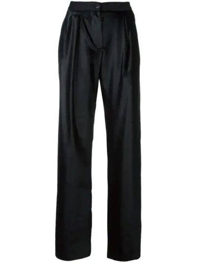 Ssheena Powl Straight-leg Trousers In Black