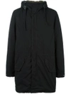 Aspesi Hooded Coat In Black