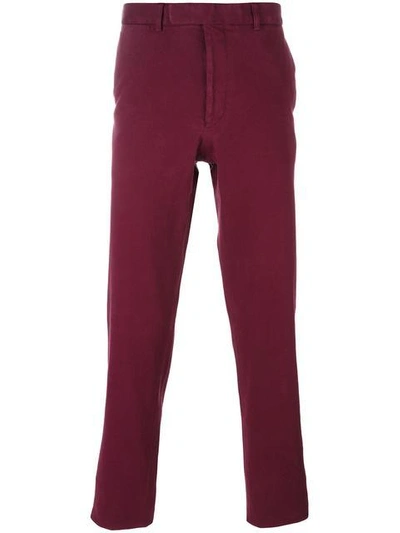 Fashion Clinic Slim Fit Chinos In Red