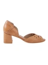 Sarah Chofakian Chunky Heel Sandals In Brown