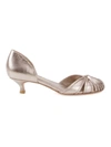 Sarah Chofakian Low-heel Sarah Pumps In Metallic