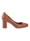 Sarah Chofakian Mid-heel Pumps In Brown