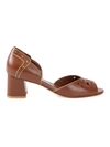 Sarah Chofakian Pierre Leather Sandals In Brown