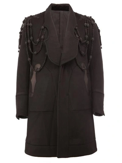 The Soloist Embroidered Panelled Coat In Black