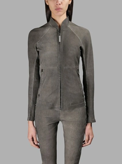 Isaac Sellam Grey Leather Jacket