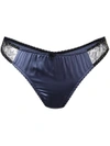 Gilda & Pearl 'hour Before Dawn' Thong In Blue