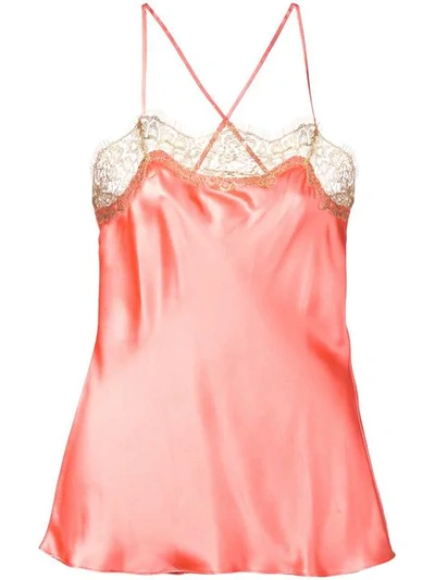 Gilda & Pearl 'gina' Camisole In Coral/gold