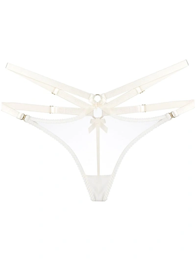 Bordelle Harness Thong In White ,neutral