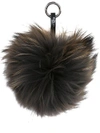 N•peal Fur Keyring In Black