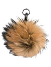 N•peal Fur Keyring In Neutrals