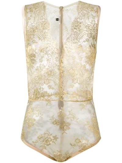 Gilda & Pearl Harlow Lace Body In Metallic