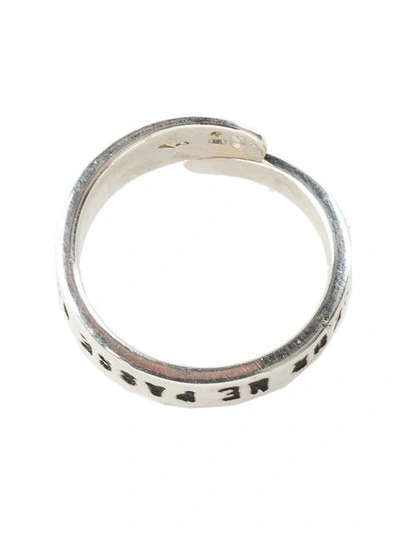 Thoraval 'le Bonheur Ne Passe Quune Fois' Ring In Metallic