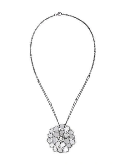 Saqqara 'flower' Necklace In Grey
