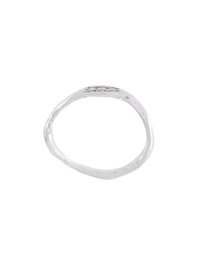 Wouters & Hendrix Gold Diamond Band Ring In Metallic