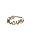 Rosa De La Cruz Love 18kt Oxidised Gold And Diamond Ring In Brown