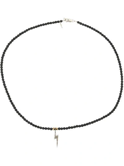 Catherine Michiels Beaded Necklace In Black