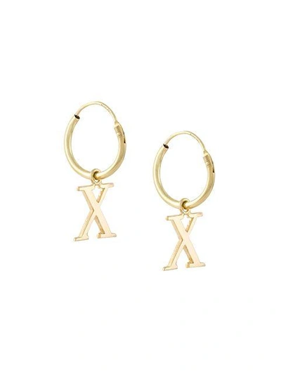 Wouters & Hendrix Gold 18kt Yellow Gold 'x' Earrings In Metallic