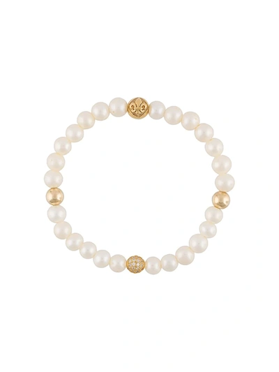 Nialaya Jewelry Pearl Bracelet In White