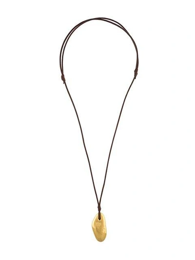 Mignot St Barth 'galet' Pendant Necklace - Brown