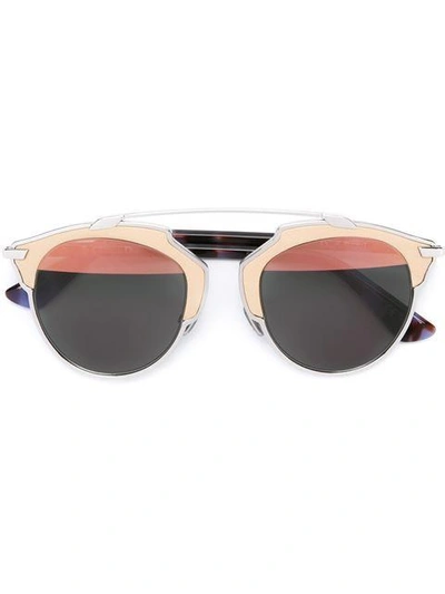 Dior 'so Real' Sunglasses In Metallic