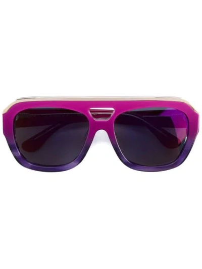 Dax Gabler Pink 'n°04' Sunglasses In Pink&purple
