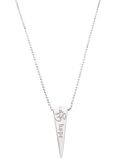 Elise Dray 'hope' Pendant Necklace In Metallic