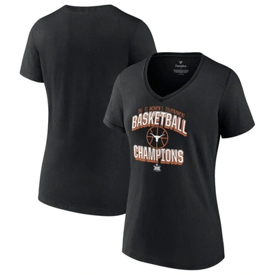 Fanatics Basketball Conference Tournament Champions V-neck T-shirt In Black