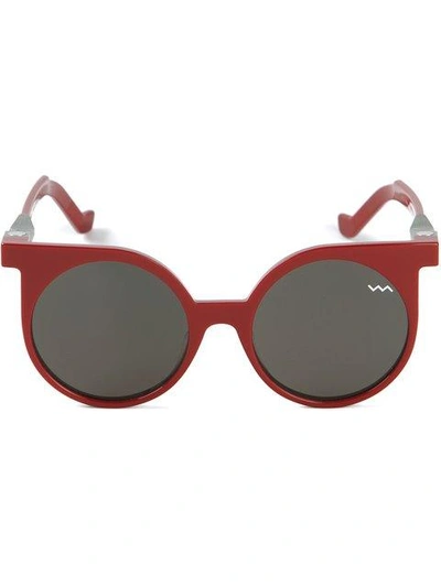 Vava 'wl001' Round Sunglasses In Red