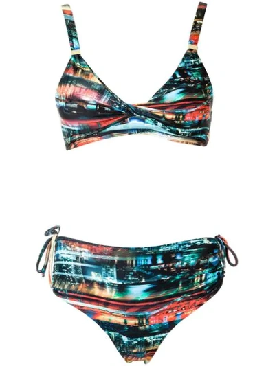 Lygia & Nanny Printed Bikini Set In Multicolour