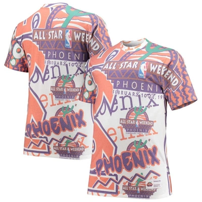 Mitchell & Ness White Nba 1995 All-star Game Hardwood Classics Big & Tall Jumbotron T-shirt