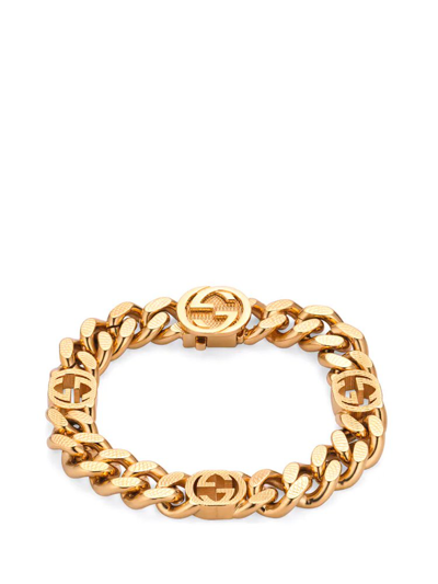 Gucci Gold Interlocking G Bracelet In Undefined