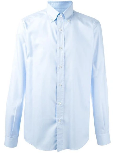 Fashion Clinic Classic Plain Shirt In Blue