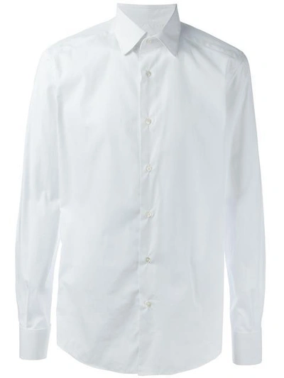 Fashion Clinic Classic Plain Shirt In White
