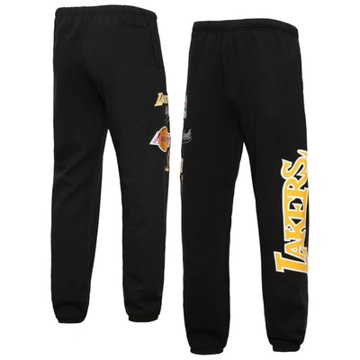 Mitchell & Ness Men's  Black Los Angeles Lakers Champs City Fleece Jogger Pants