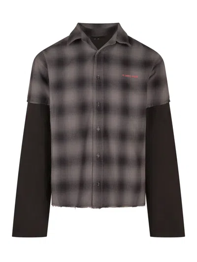 44 Label Group Overdyed Long-sleeve Shirt With High-risk Patch In Multi